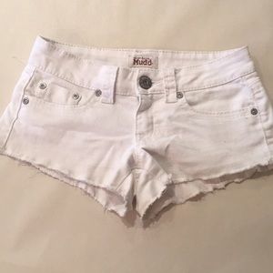 Cute white jean shorts